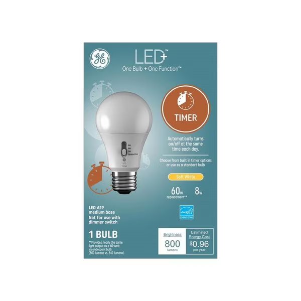 A19 E26 (Medium) LED Light Bulb Soft White 60 Watt Equivalence, Current, Mfr#: 93127245